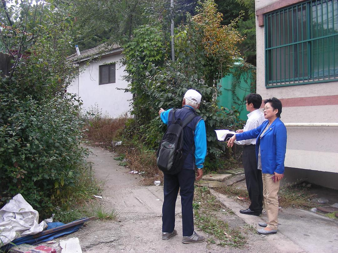 신곡초교 인근 도시계획도로 개설 요구 민원 현장 방문2