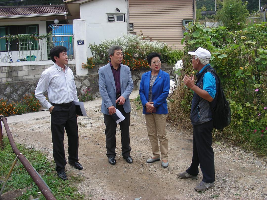 신곡초교 인근 도시계획도로 개설 요구 민원 현장 방문5