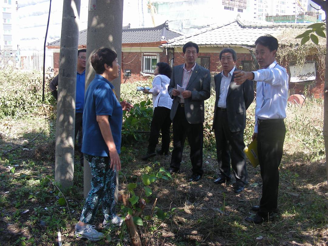 호원동 선재동자원 인근 건축허가 관련 민원사항 현장 확인 1
