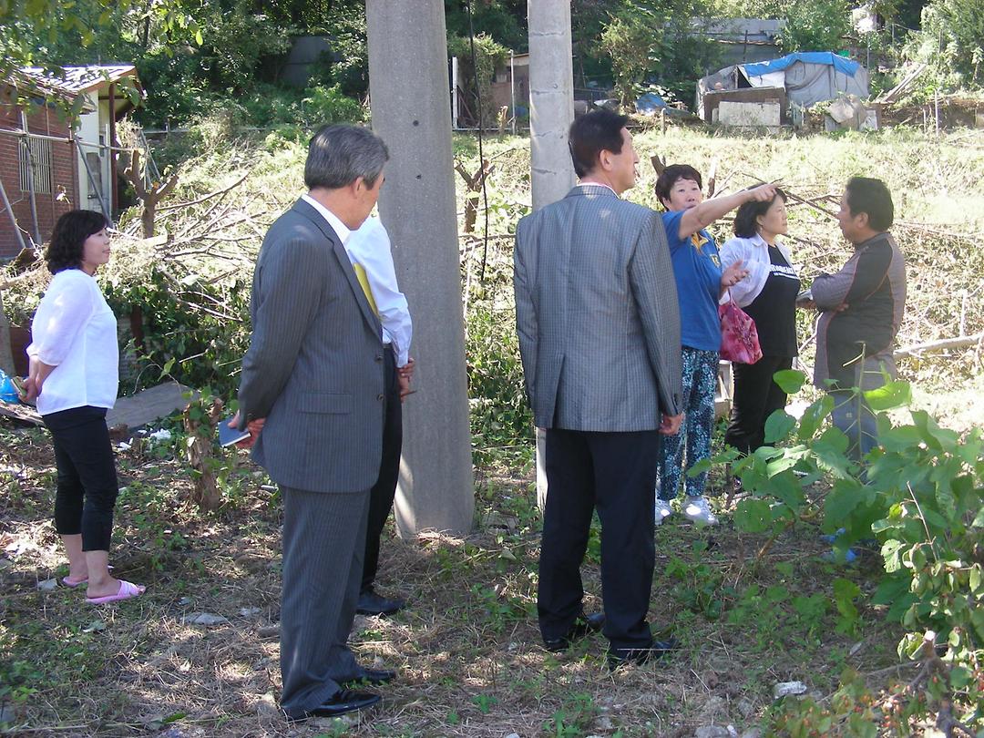 호원동 선재동자원 인근 건축허가 관련 민원사항 현장 확인 3