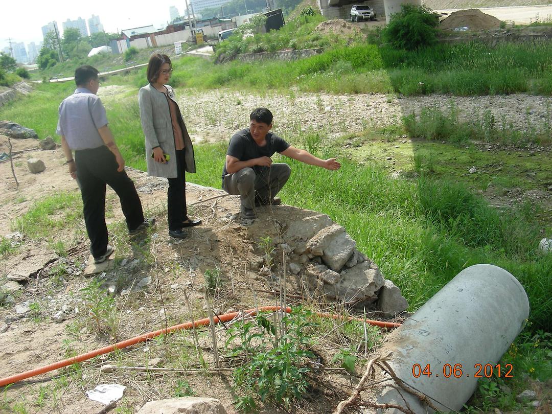 자일동 자금ic 우수관로 관련 민원현장 확인 2