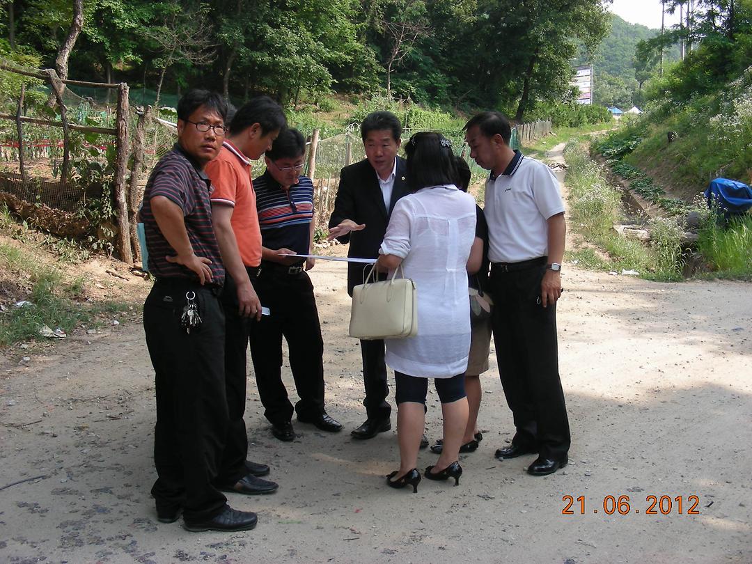 장암동 발곡초등학교 인근 도로개설공사 현장 확인 1