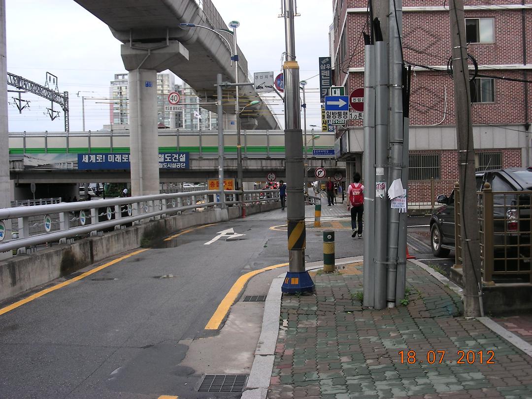중랑천변 계단난간 등 민원현장 확인3