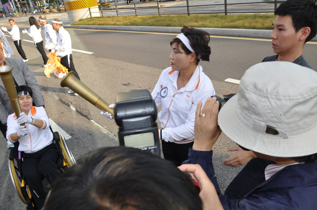 제32회 전국장애인체육대회 의정부 성화봉송 주자5
