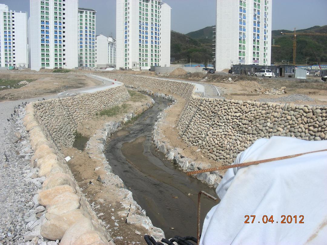 민락2지구내 하천 제방공사 관련 민원현장 확인2