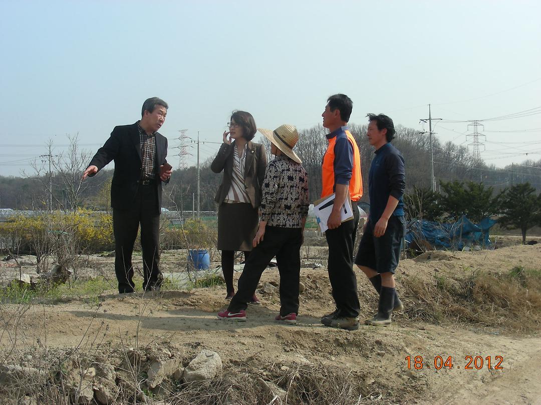 자일동 변전소 이전 공사 관련 민원 현장확인 1