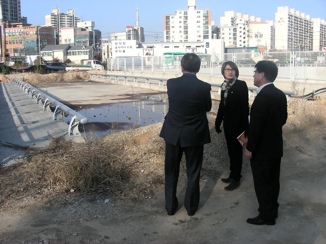 용현동 만가대 진입로 개설 관련 민원현장 확인2