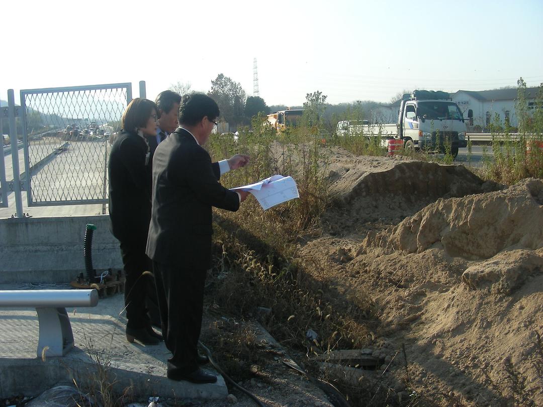 용현동 만가대 진입로 개설 관련 민원현장 확인1