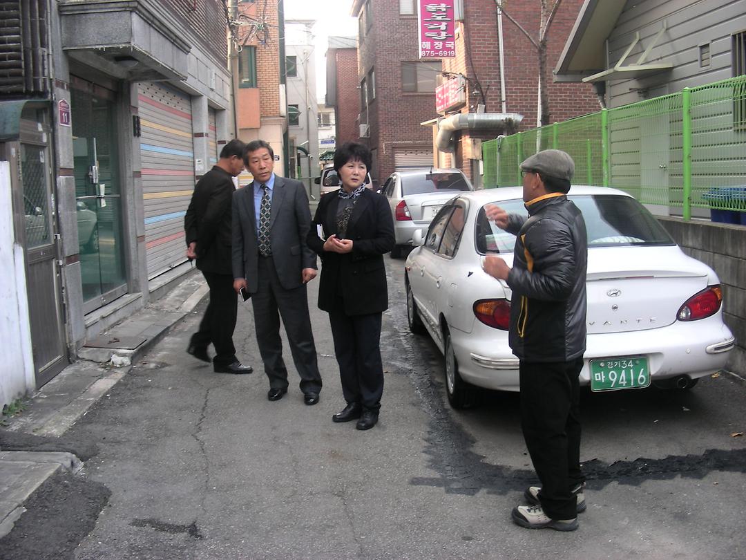 의정부동 고시원 건축허가, 의정부서초등학교 사거리 버스정류장 표지판 이전 등 민원현장 확인2