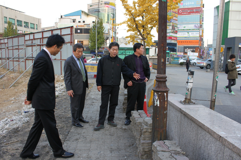 의정부역 동부광장측 민자역사 공사현장 방문1