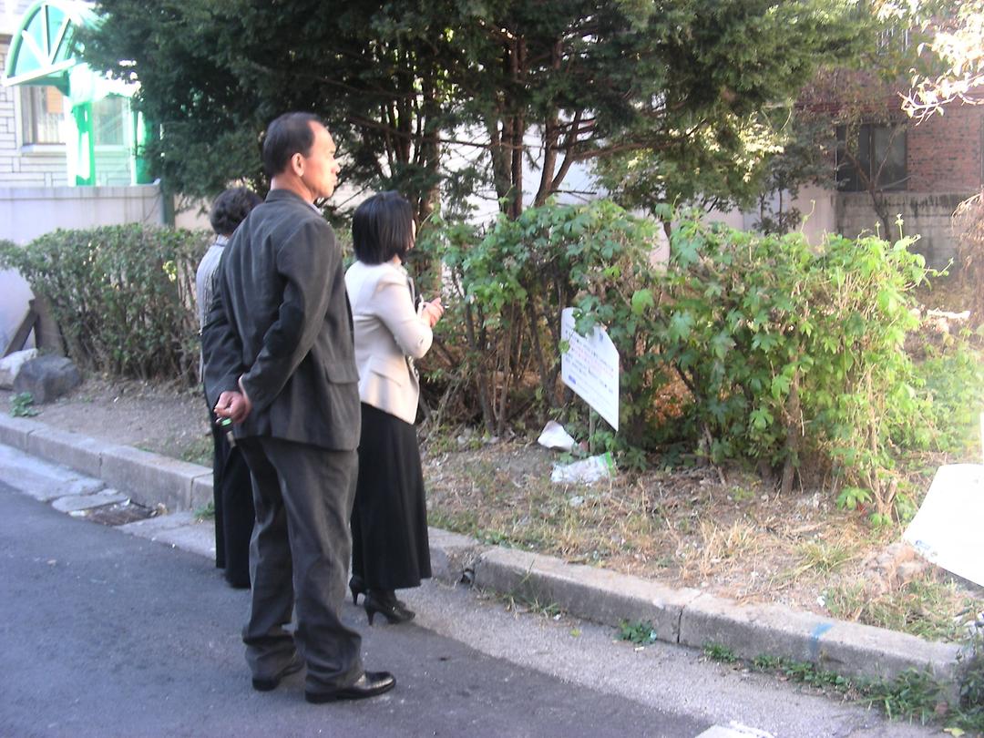 청과야채시장 인근 중랑천 제방 보수 등 민원현장 확인7