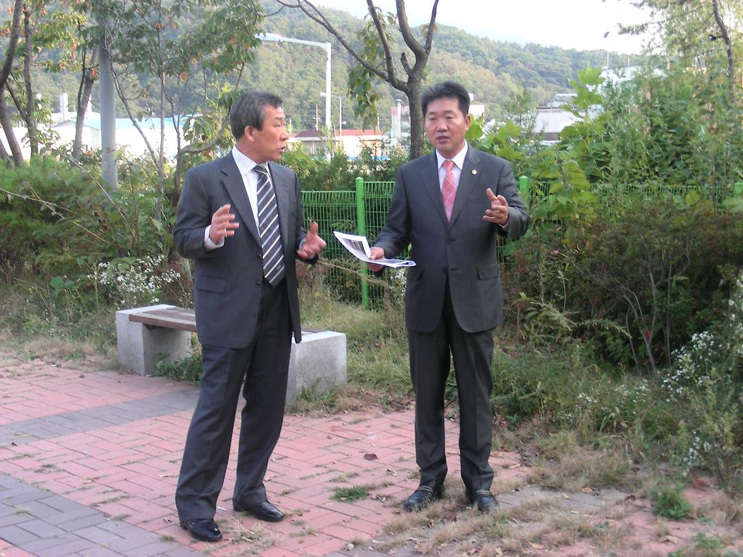 장암동 게이트볼장 이전 설치 요청 관련 민원현장 확인5