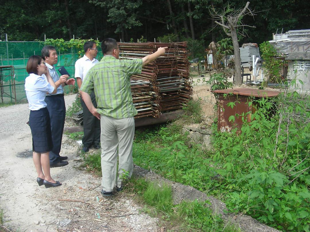 자일동 금곡마을 주택 상습 침수 및 환경자원센터 인근 민원과 현장 확인4