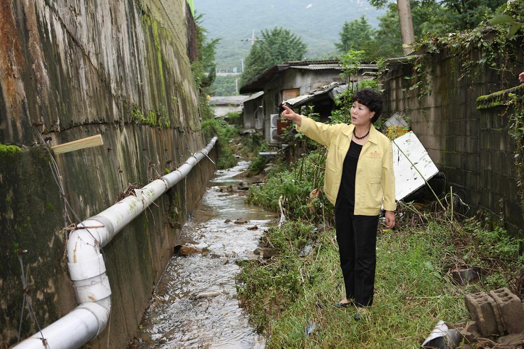 호원동 신흥대학 옹벽 관련 민원현장 확인1
