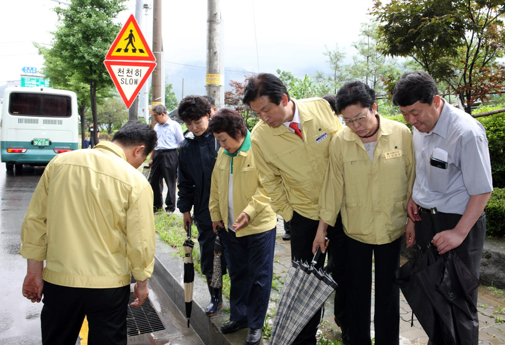 집중호우에 따른 상습 침수지역 현장 점검(7.12)1