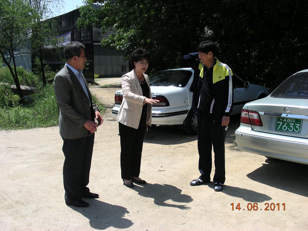 의정부동 신원배드민턴장 앞 도로 개선 민원 확인 1