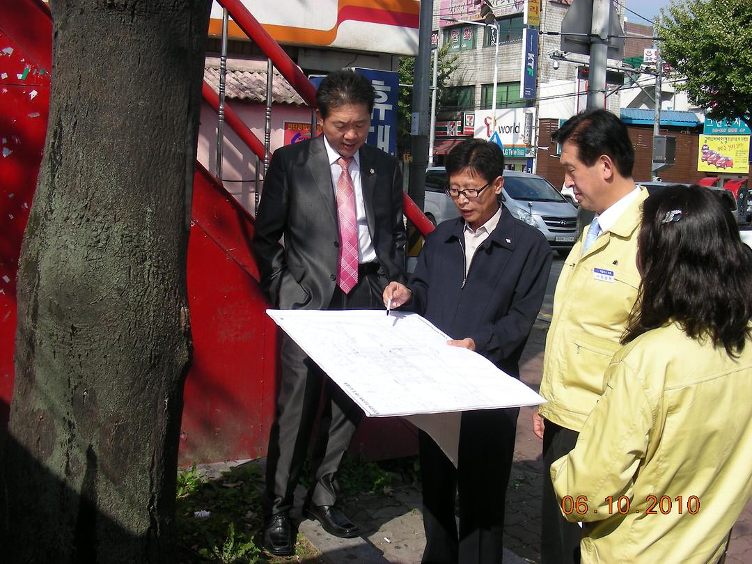 의정부역 앞 캠프 홀링워터 공원 조성, 행복로 관련 민원현장 확인 3