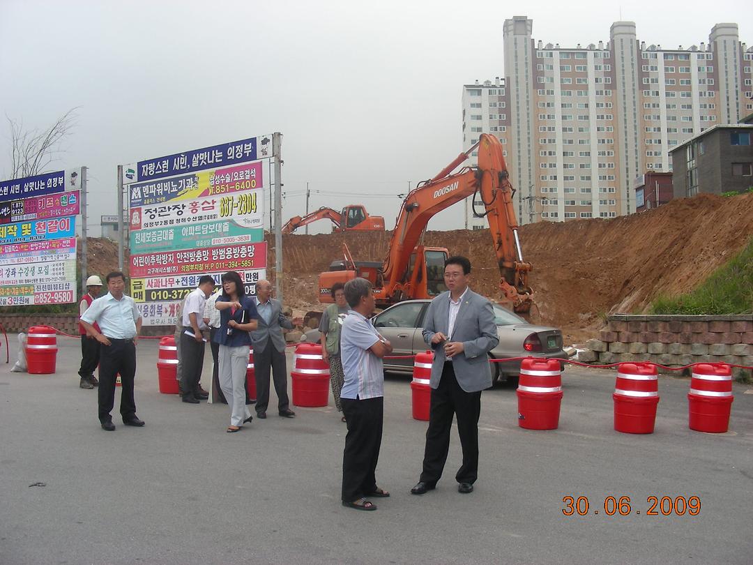 호원동 대로2-4호선 개설공사 민원현장 확인(09.06.30)2