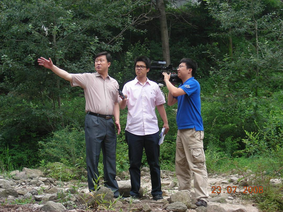 나라방송 현장 인터뷰(수해예방대책)1