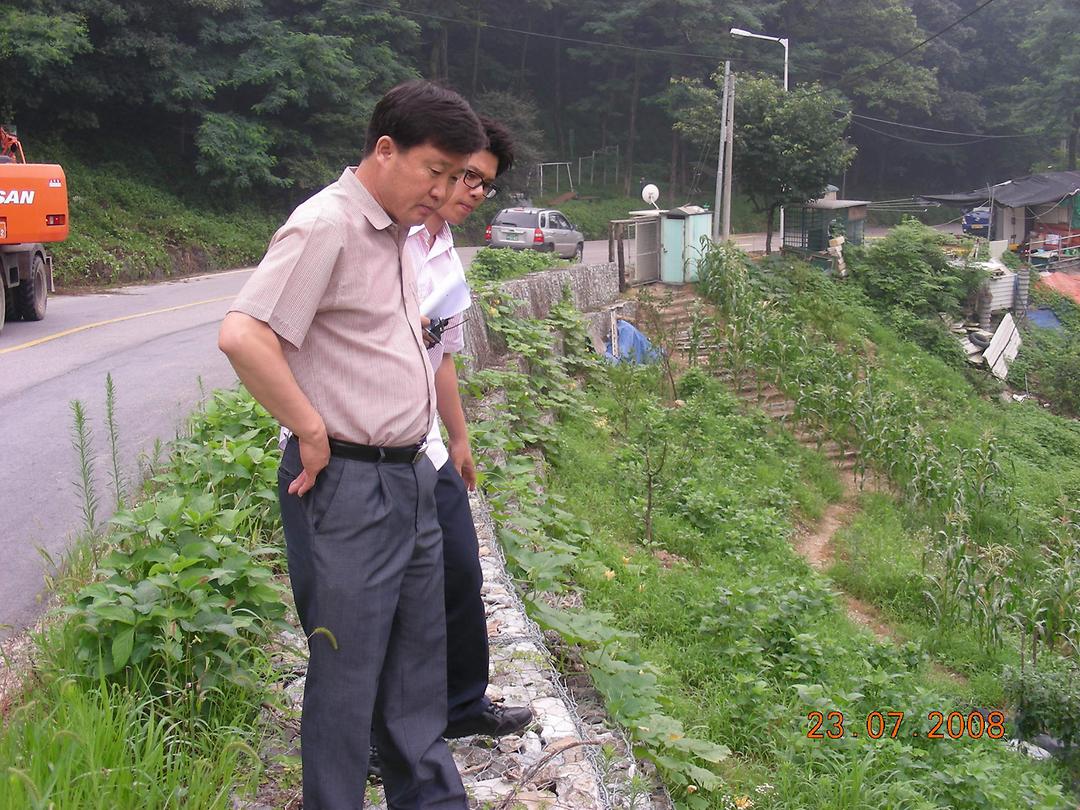 나라방송 현장 인터뷰(수해예방대책)3