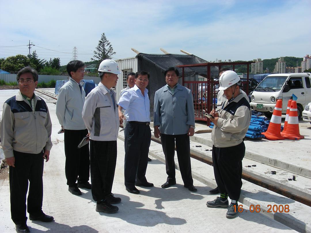 (만가대) 진입로 및  gs건설 현장 확인1