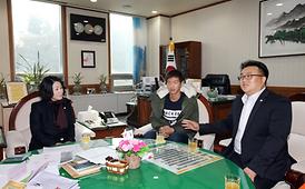 프로야구 넥센 히어로즈 임해동 투수 의회방문