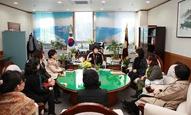 사)21세기여성정치연합 의정부시지회 의회방문