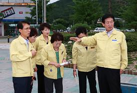 집중호우 피해지역 현장확인