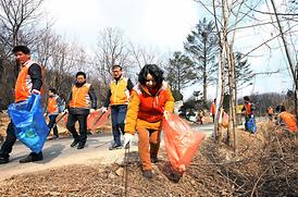 의정부시의회자원봉사단  청결 봉사활동 