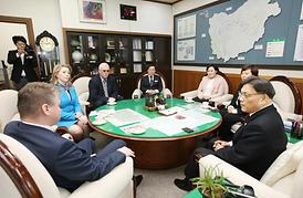 우호도시 러시아 비로비잔시 대표단 의회방문