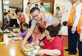 의정부시의회 자원봉사단 상반기 급식봉사 활동