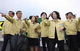 서울외곽순환고속도로 호원IC 공사현장 방문