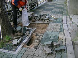 시민회관 사거리 싱크홀민원 현장방문