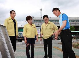 집중호우 피해지역 현장확인