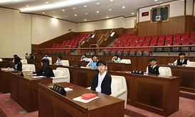 자유학기제 의회체험 프로그램 운영