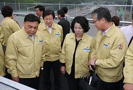 서울외곽순환고속도로 호원IC 공사현장 방문