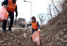 의정부시의회자원봉사단  청결 봉사활동 