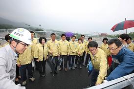 서울외곽순환고속도로 호원IC 공사현장 방문