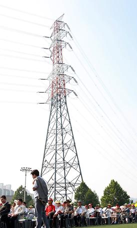 주민숙원 송전철탑 철거 기념식