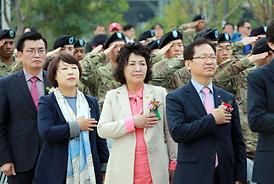 역전근린공원 조성사업 준공기념식 및 미2사단 창설 100주년 기념 타임캡슐 매설식