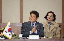 중국 단둥시 대표단 의회 방문