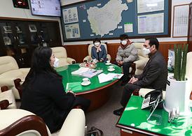 국제청소년연합관계자 방문