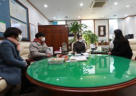 국제청소년연합관계자 방문