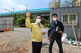 낙양동 택시쉼터 현장 방문