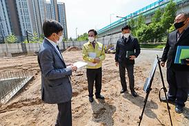 낙양동 택시쉼터 현장 방문