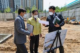 낙양동 택시쉼터 현장 방문