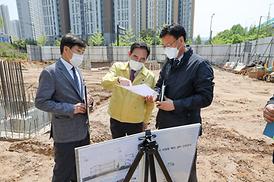 낙양동 택시쉼터 현장 방문