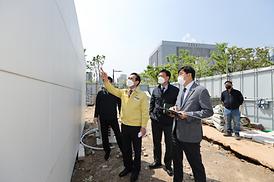 의정부역 앞 화장실 공사현장 방문