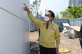 의정부역 앞 화장실 공사현장 방문