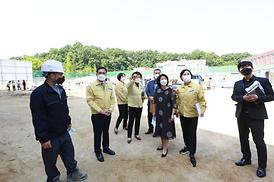 학교체육관증.개축관련 현장 확인